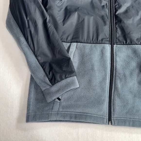 Columbia Sportswear Boys Full Zip Fleece Jacket Size XL Gray Blue Softshell Coat - Picture 6 of 12